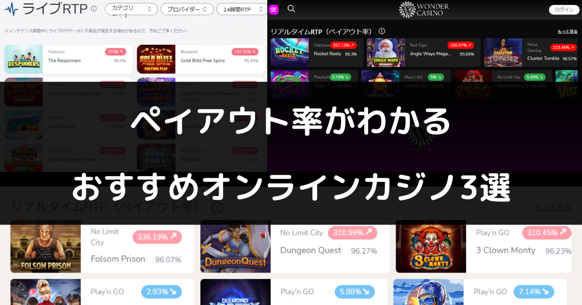 オンラインカジノのペイアウト率・還元率について徹底解説